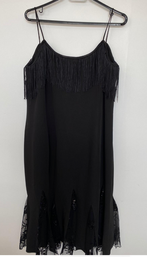 COSTUME RENTAL - J17 1920's Flapper , Black 2 pcs XL