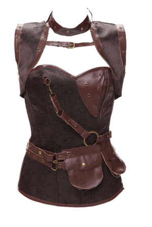 COSTUME RENTAL - C31 Steampunk Corset 3 pc XL
