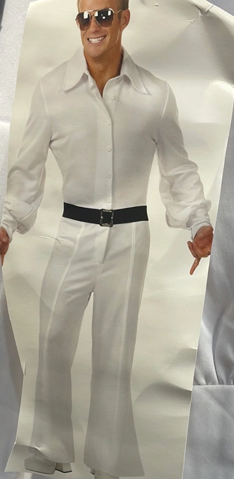 White top disco costume