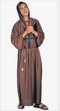 ADULT COSTUME: Brown Monk Robe