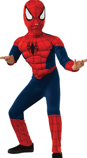 KIDS COSTUME: Spiderman Musclechest Medium AVAILABLE ONLINE ONLY