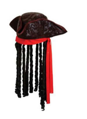 HAT:  Pirate Hat with hair
