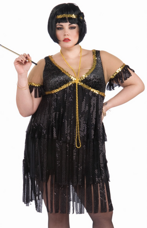 ADULT COSTUME: Flapper PLUS
