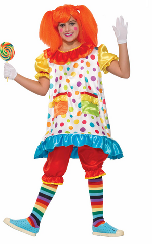 ADULT COSTUME:  WIggles the Clown MEDIUM