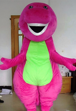 COSTUME RENTAL - R129 Purple Dino ..4 pieces