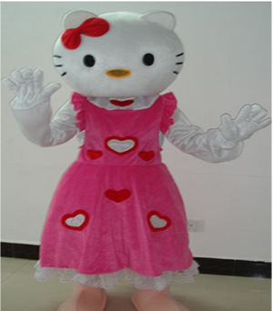 COSTUME RENTAL - R115 Hello Miss Kitty 7 pcs