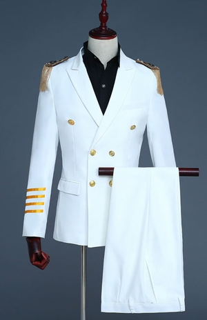 COSTUME RENTAL - O4A NAVY CAPTAIN 3 PC -Medium - NOT AVAILABLE Oct 30- Nov 2