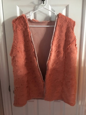 COSTUME RENTAL - X119 Vest, Furry CoralPink