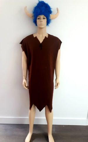 COSTUME RENTAL - D33 Barney Rubble 2 pcs Large