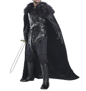 COSTUME RENTAL - A54A John Snow Game of Thrones XL. 8pcs.
