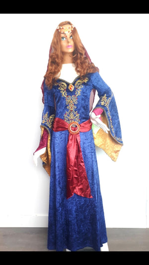 COSTUME RENTAL - A35 Medeival Maid Marion- 2 pc medium