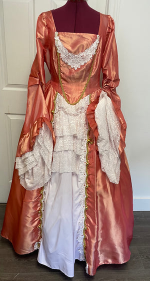 COSTUME RENTAL - B21 Marie Antoinette (Peach) large-2 pc