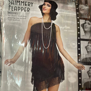 ADULT COSTUME: 1920's shimmery Flapper Costume