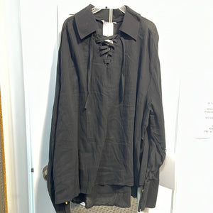 COSTUME RENTAL - G37 Pirate SHirt, Black XL