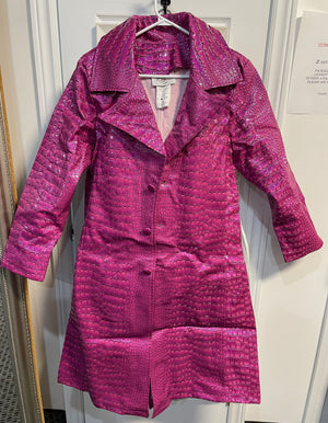 COSTUME RENTAL - X63 purple snakeskin jacket S/M