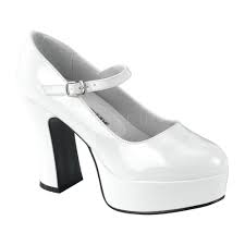 SHOES: Mary Jane Shoes, White