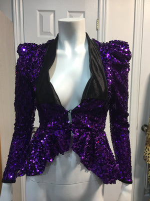 COSTUME RENTAL - X334 1970s Disco Queen Jacket sml