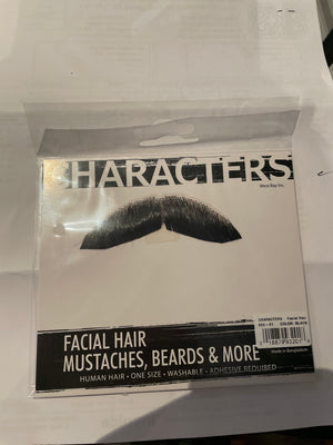 ACCESS: human hair Moustache  black
