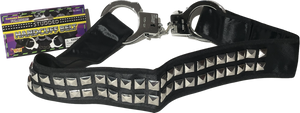 Studded handcuff belt