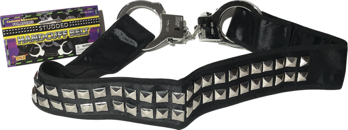 Studded handcuff belt