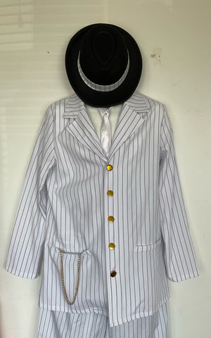 COSTUME RENTAL - J26B 1920's White Gangster -Medium 5 pc