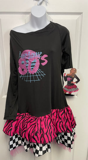 COSTUME RENTAL - Y301 Awesome 80's Dress #2 1pc Large