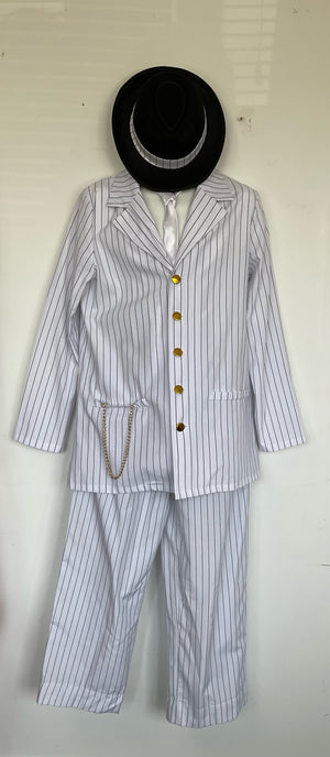 COSTUME RENTAL - J26B 1920's White Gangster -Medium 5 pc