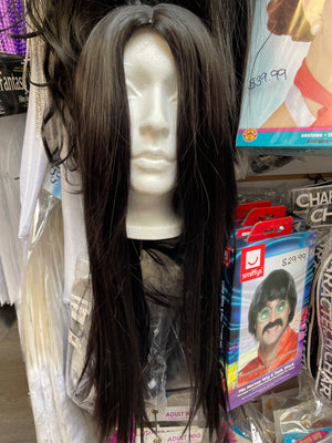 WIG: Black Centre Part Wig