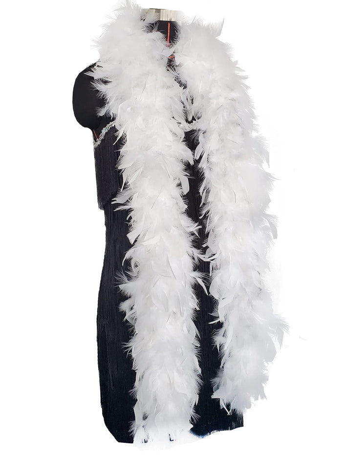 White feather boa
