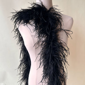 Black feather boa