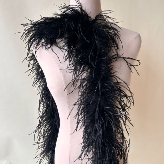Black feather boa