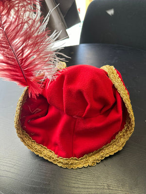 COSTUME RENTAL - Z22 Red Pirate Hat Rental