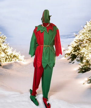 COSTUME RENTAL - S143 Santa's Elf - 7 pcs Large