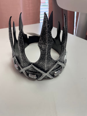 HAT:  Silver Foam Medieval Crown