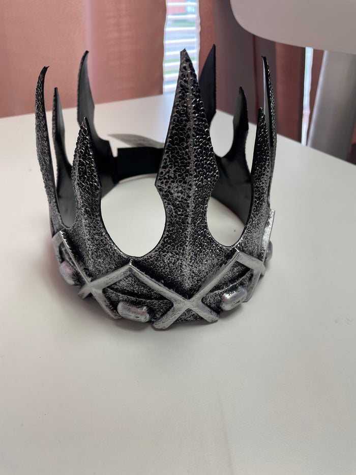 HAT:  Silver Foam Medieval Crown