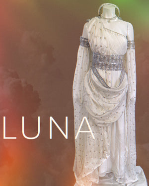 COSTUME RENTAL - F30 Luna / Serenes Goddess of the Moon - Small 6 pc