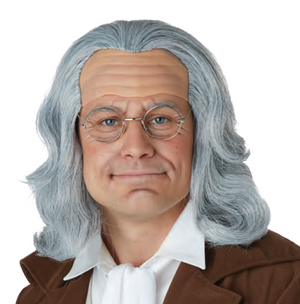 WIG: Benjamin Franklin wig