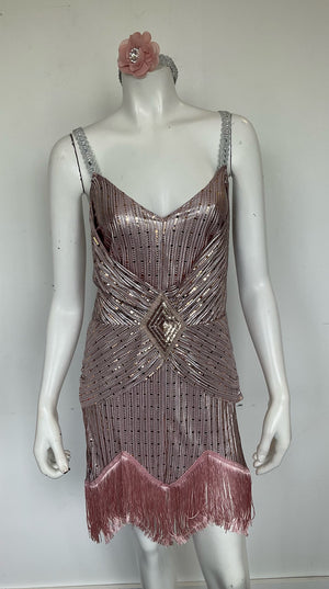 COSTUME RENTAL - J10A 1920's Great Gatsby Daisy Buchanan MED 1 pc