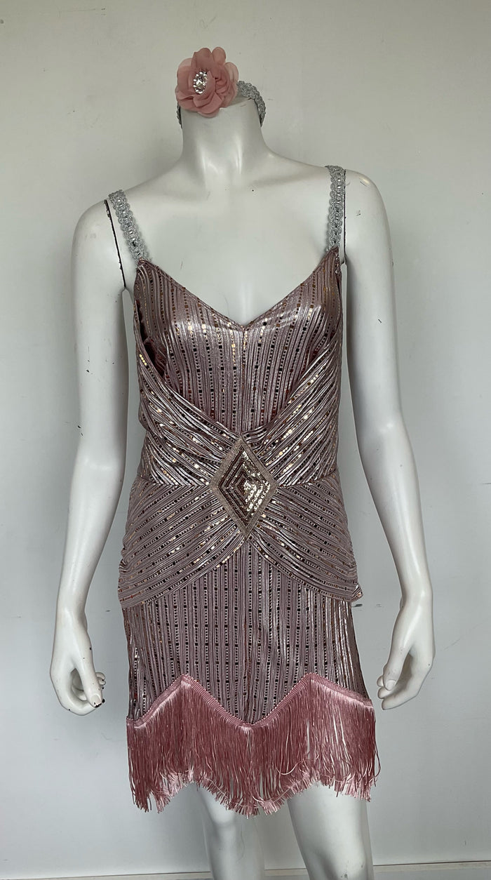 COSTUME RENTAL - J10B 1920's Great Gatsby Daisy Buchanan Large 2 pc