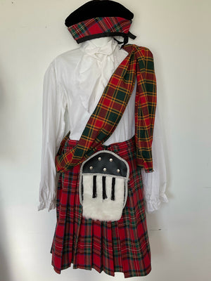 COSTUME RENTAL - I69 Scottish Suit Small  5pc