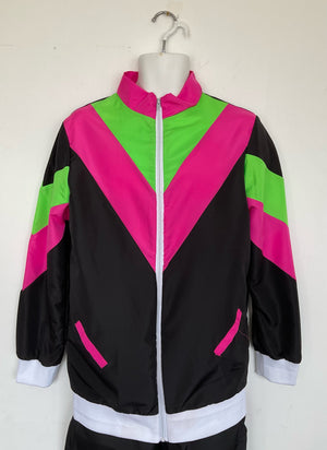 COSTUME RENTAL - Y15 1980's Track Suit Ladies 2 pc MED