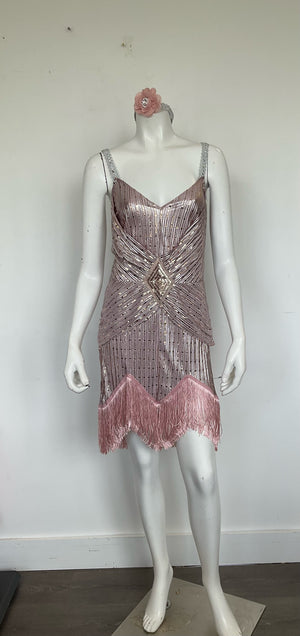 COSTUME RENTAL - J10A 1920's Great Gatsby Daisy Buchanan MED 1 pc