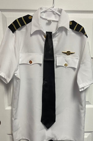 COSTUME RENTAL - O9B Airline Pilot Shirt and Tie