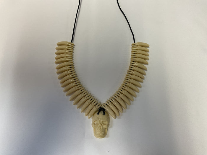 Teeth and skull necklace