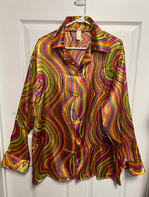 COSTUME RENTAL - X389 MC Swirls Shirt XL