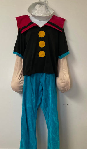 COSTUME RENTAL - D54 Popeye Deluxe 4 pc med