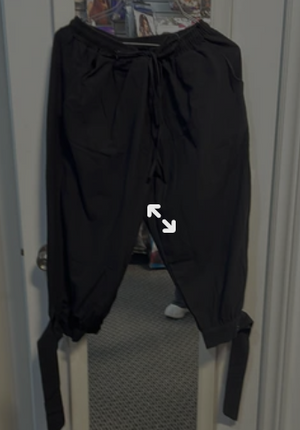 COSTUME RENTAL - G35B Pirate Pants Med