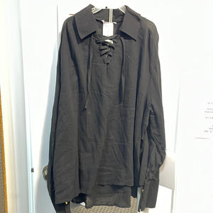 COSTUME RENTAL - G37A Pirate Shirt Black XL
