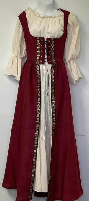 COSTUME RENTAL - A80 Medieval Townswoman Small- 2 pcs