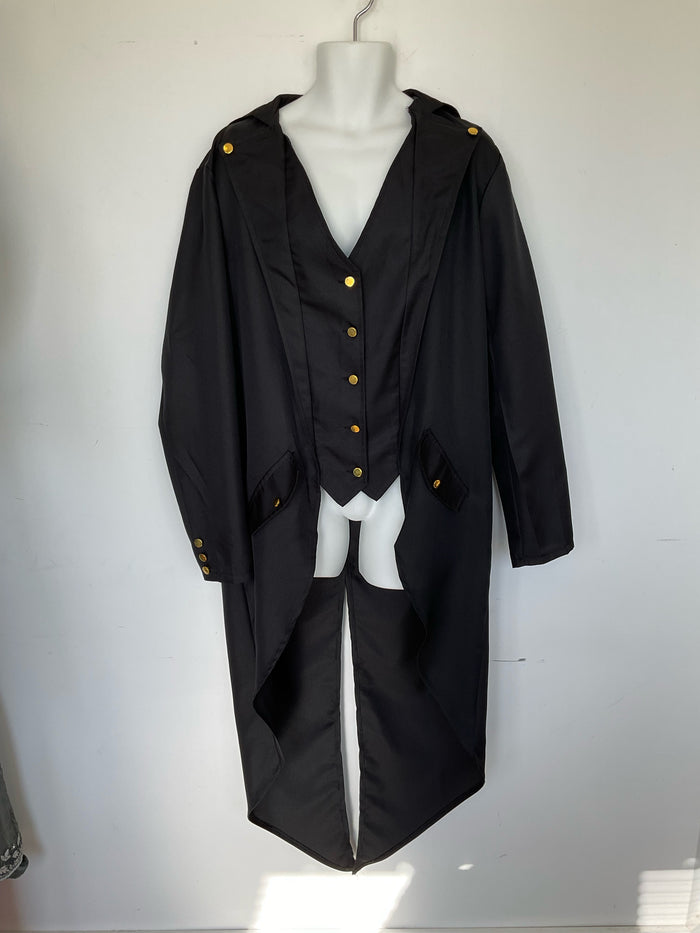 COSTUME RENTAL - C25 Steampunk / Gothic Jacket 1pc XL